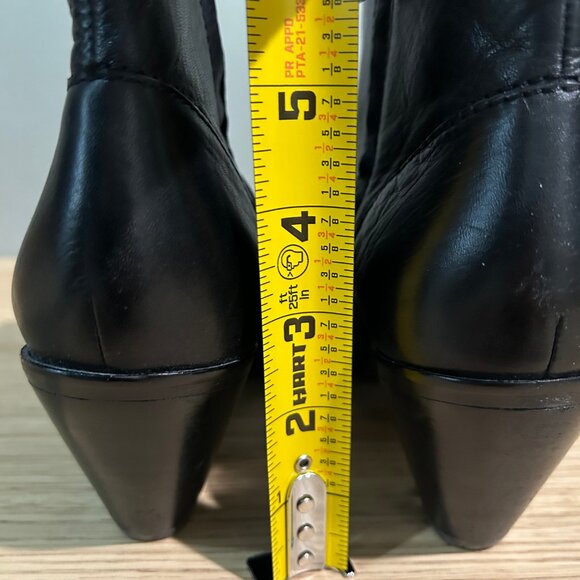 Frye Rory Bootie black leather ankle pointed toe western boots 7.5 - Picture 2 of 7